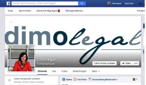Die neue dimolegal-Facebook-Seite. / Screenshot: Olga Dimopoulou / dimolegal